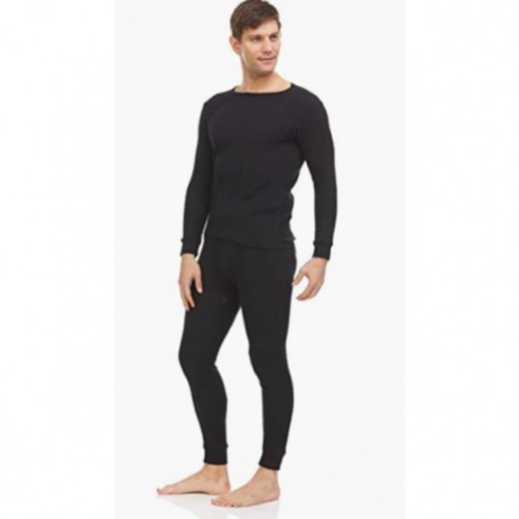 MEN'S 2-PIECE COTTON THERMAL SET WITH SHIRT & PANTS - Picture 5 of 6
